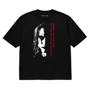 The Crow Oversized Heavyweight Tee 994 Cult Film Tribute Gothic Streetwear Brandon Lee Graphic Dark Aesthetic Shirt