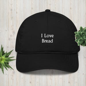 Mmm Breab, Funny Hats, Bread Lover Hat, Misspelled on purpose, Organic dad hat
