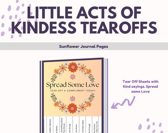 Little Acts of Kindness Tearoffs: Affirmation & Encouragement Sheets | Make sure your community feels seen