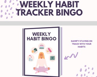 Habit Tracker Bingo: Gamify Your Goals with Personalized Tracker System | Habit Tracking | Gamification for your Habit Tracking