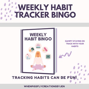 Habit Tracker Bingo: Gamify Your Goals with Personalized Tracker System | Habit Tracking | Gamification for your Habit Tracking