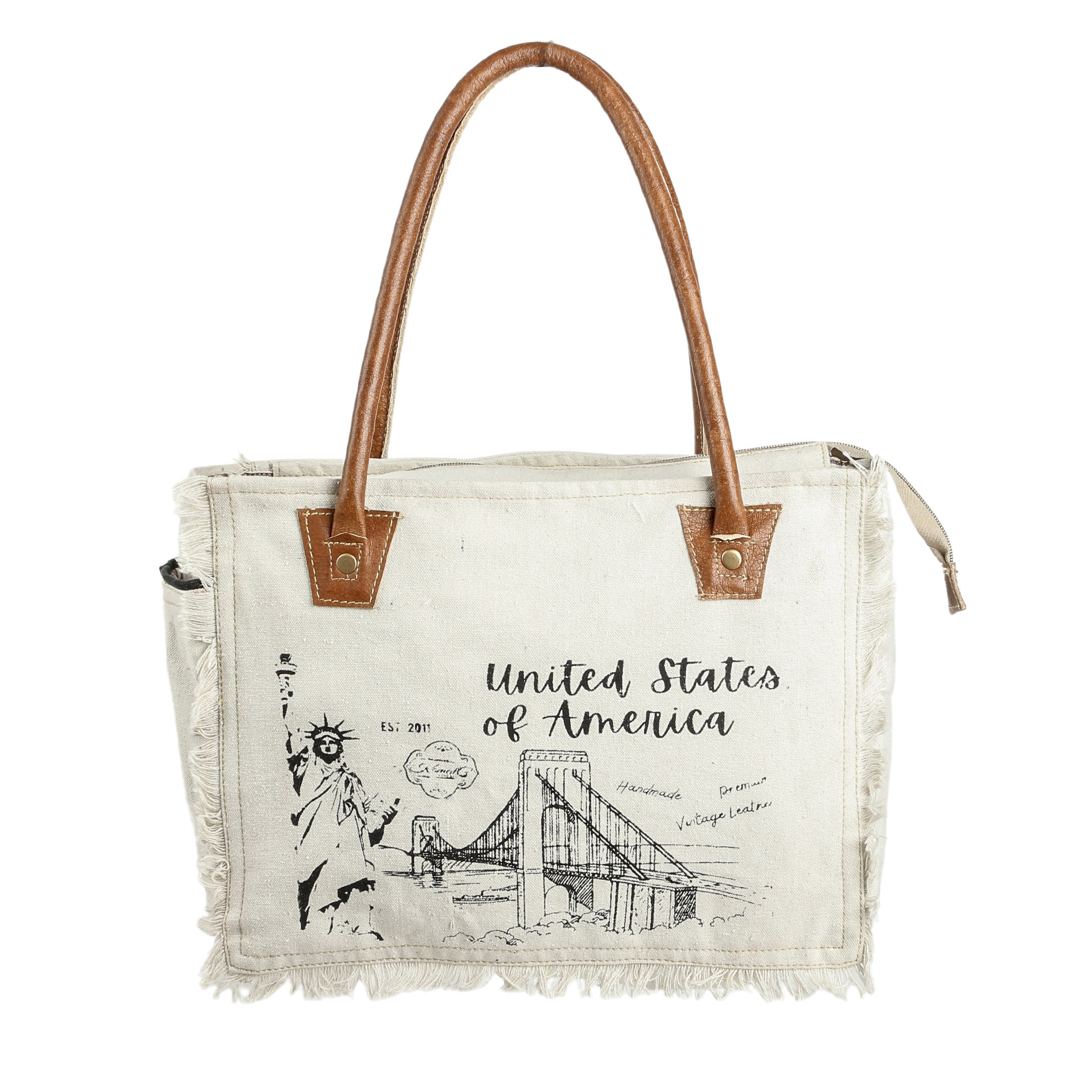 ★DE MERIEL★ Classic Canvas Bag WideIvoryBeige CANVASBAG Canvas Tote Bag for Women - Sel De Mer French-Inspired