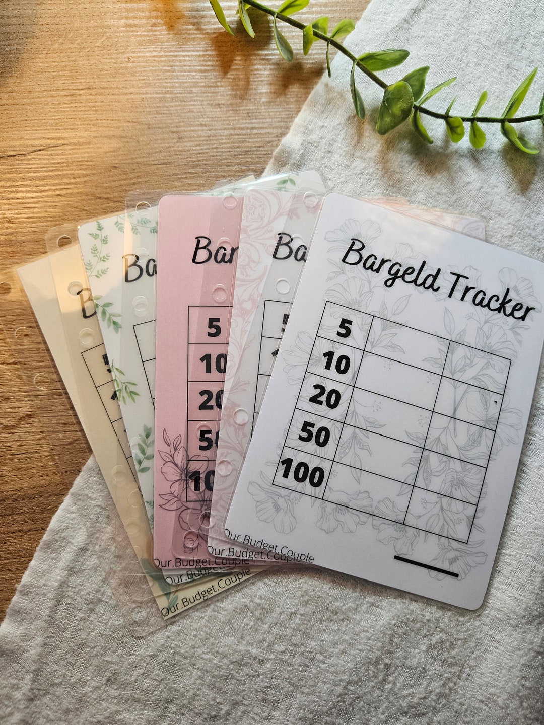 Cash Tracker Print Version 200 G Paper - 250 Micron Laminated - Punched ...