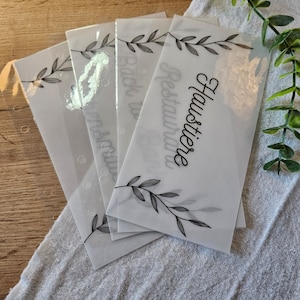 Transparent envelopes A6 or A7 - suitable for your binders - envelope method - cash stuffing - budgeting - budgeting - saving money
