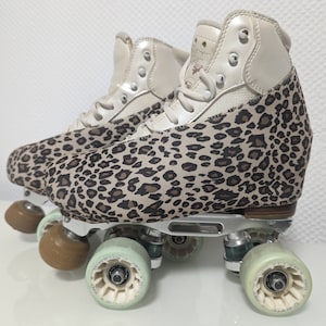 Schonies - halve laarsbeschermers voor rolschaatsen, inline-schaatsen en ijsschaatsen - maat 170-300 - kleur luipaard