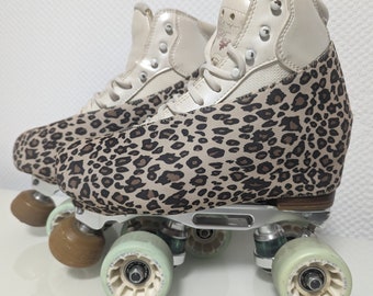 Schonies - half boot protectors for roller skating, inline skating and figure skating - size 170-300 - color leopard