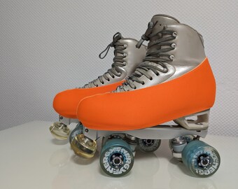 Schonies - half boot protectors for roller figure skating, inline figure skating and figure skating - size 170-300 - color neon orange