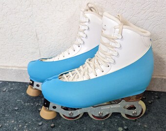 Schonies - half boot protectors for roller figure skating, inline figure skating and figure skating - size 170-300 - color Caribbean blue