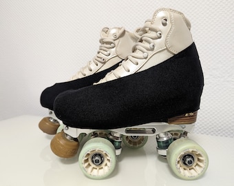 Schonies - halbe Stiefelschoner für Rollkunstlauf, Inlinekunstlauf und Eiskunstlauf - Größe 170-300 - Farbe Schwarz