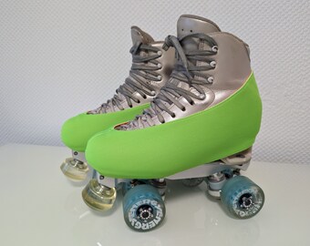 Schonies - half boot protectors for roller figure skating, inline figure skating and figure skating - size 170-300 - color neon green