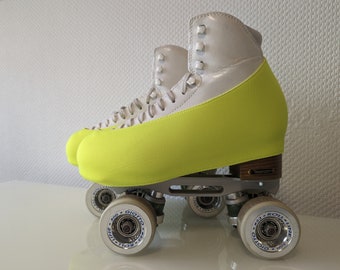 Schonies - half boot protectors for roller figure skating, inline figure skating and figure skating - size 170-300 - color neon yellow