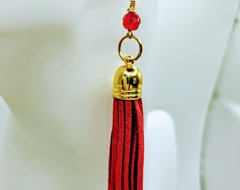 Leather Tassel Earrings