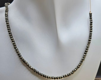 Magnetic Golden Pyrite Necklace