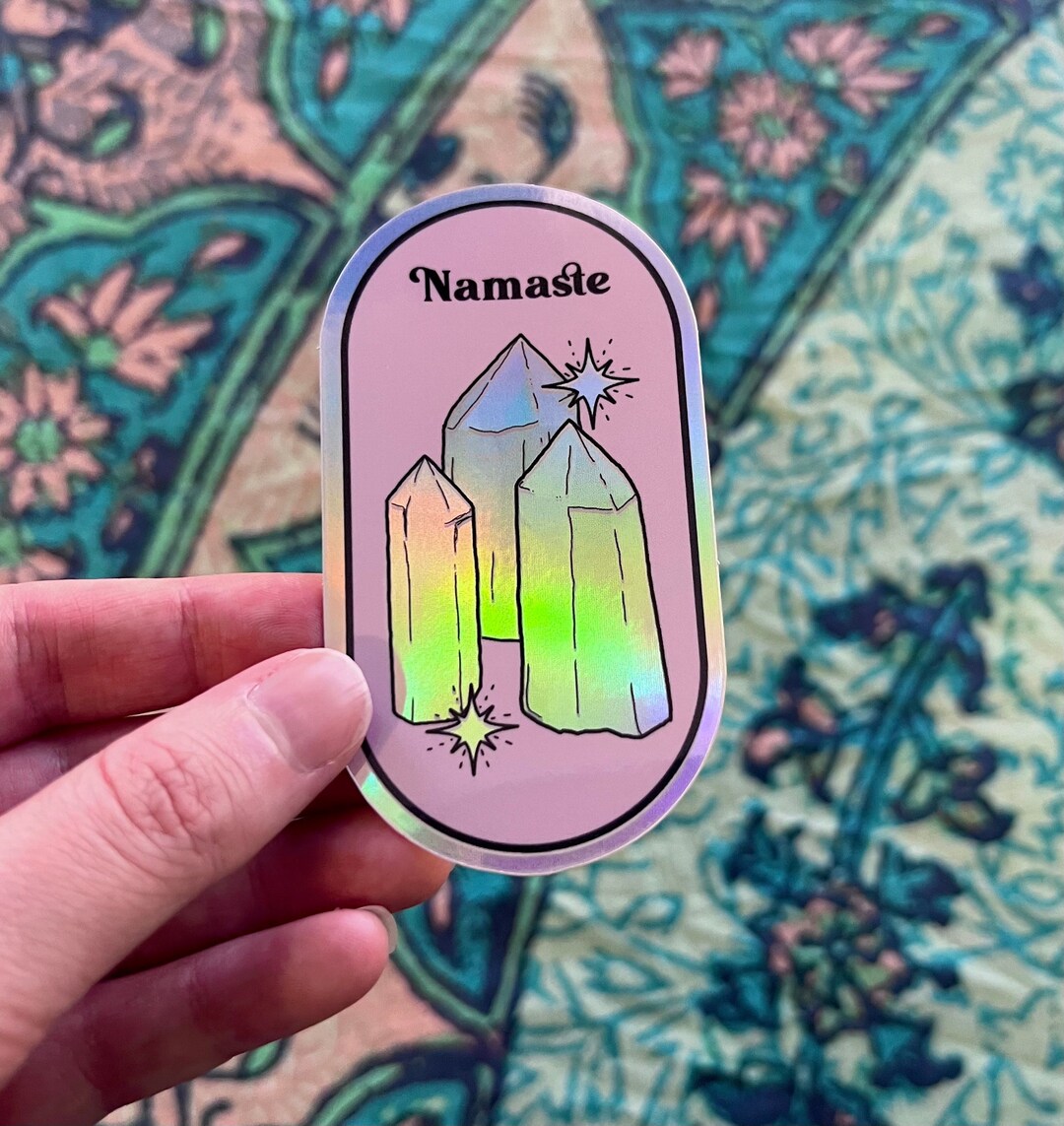 Namaste Sticker Yogi Sticker Yoga Sticker Stickers for Etsy