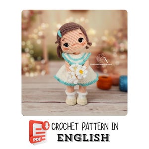 Crochet English PDF pattern Doll amigurumi