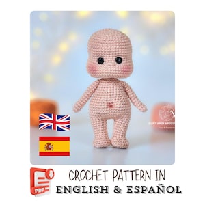 Virkmönster för Amigurumi-dockor: (PDF engelska-spanska)