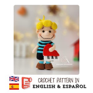 Crochet Doll Pattern - Boy with Toy Piano | Musician Amigurumi | PDF Tutorial | English & Spanish