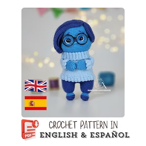 Crochet Pattern - Sadness Doll PDF in English-Spanish