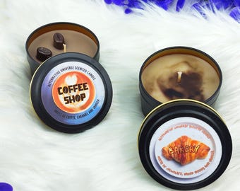 Vela aromática con aroma a cafetería y panadería - Vela perfumada inspirada en un tropo de escritura de fanfiction de Fandom AO3
