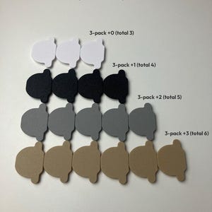 An overview of the "Extra pieces" option. You can always combine multiple sets for different needs, check out the description for more.