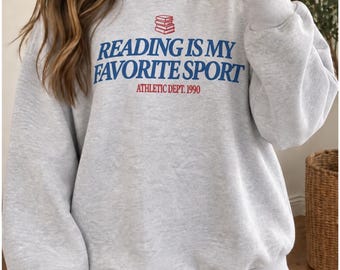 Reading Mock Neck Sweatshirt Vintage Inspired Reading Sweatshirt Book lover gift Bookish Mockneck Bookworm Reader Gift