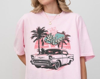Vintage Inspired Las Vegas Shirt Oversized Vegas Baby Shirt Las Vegas Trip Tee Vegas Bachelorette Party Shirt Vegas Girls Trip Gift for her