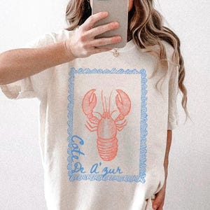 Lobster Shirt Fisherman Aesthetic Red Lobster Tshirt Maine Lobster Shirt Crab Shirt Ocean Inspired Style Italian Graphic Tee Comfort Colors