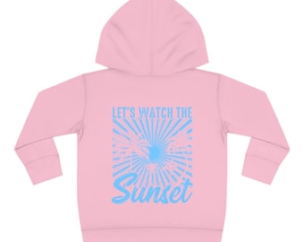 Toddler Sunset Hoodie Pink