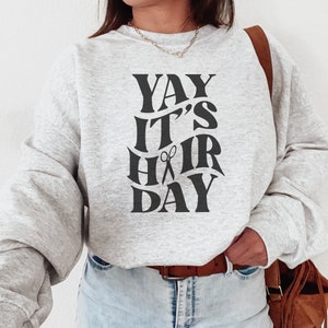 Hair Stylist Sweatshirt Hair Boss Sweatshirt Gift For Cosmetologist Gift For Hair Stylist Crewneck Sweatshirt