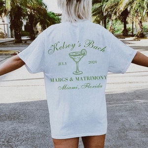 Personalized Margarita Bachelorette Party Shirt Bridal Party Beach ...