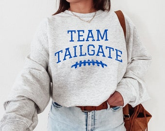 Lustiges Fußball-Saison-Sweatshirt Tailgate Sweatshirt Team Tailgate Damen Fußball-Sweatshirt