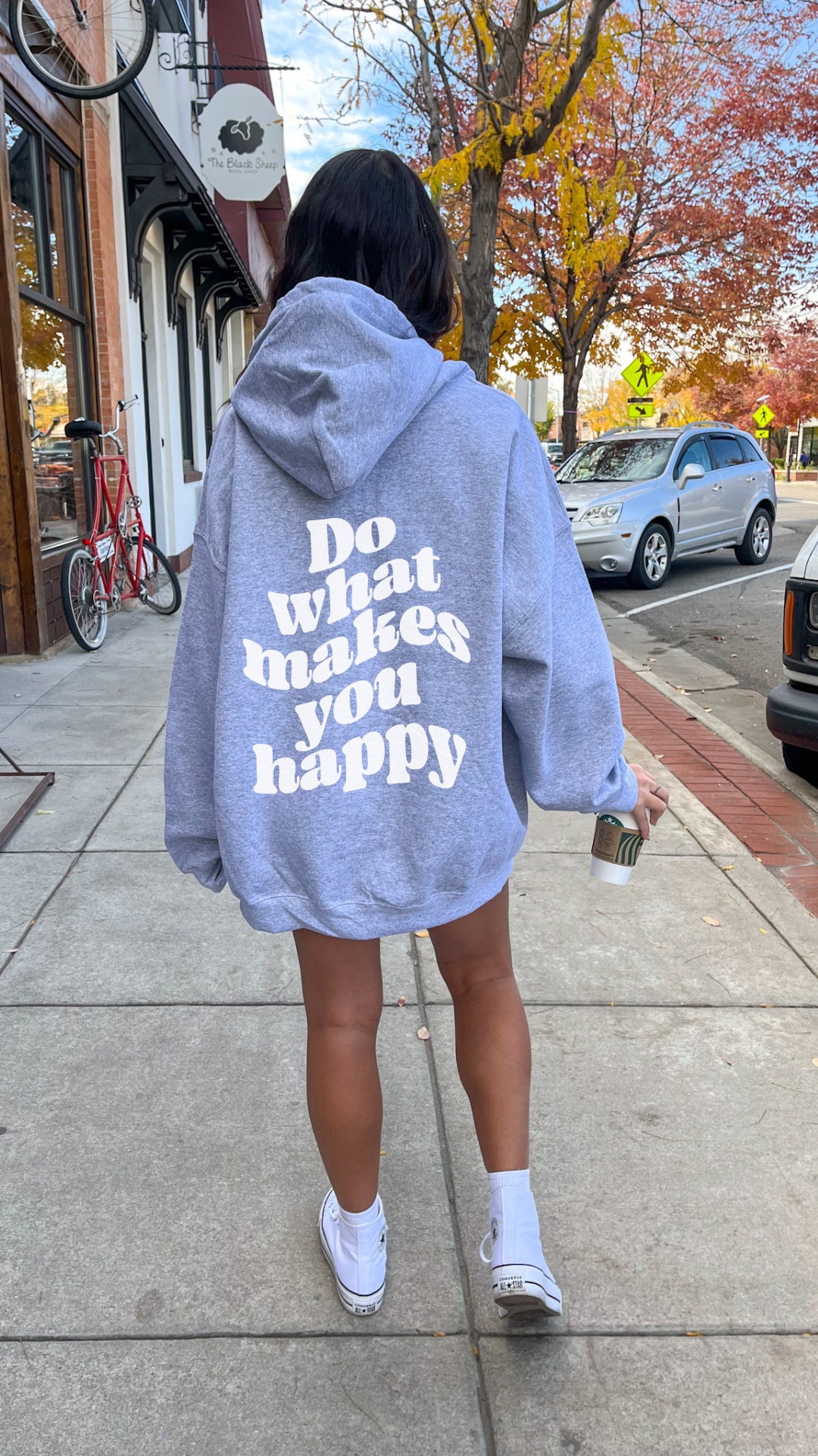 Do What Makes You Happy Hoodie Positive Message Hoodies Positive