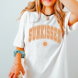 Beach Aesthetic Shirt Oversized Summer Vacation Tee Preppy Clothes Sunkissed Tshirt Vsco Shirt Trendy Beach Clothes