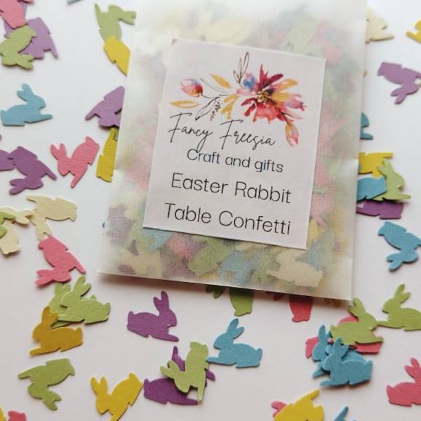 250 Easter rabbits table confetti, Easter, decorations, party, Easter bunny