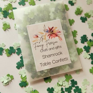 450 shamrock table confetti, st Patrick's day, decorations, party, 3 leaf clover