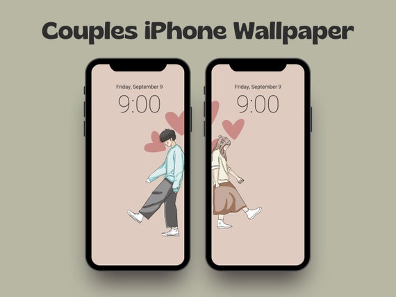 Couples Iphone Wallpaper Long Distance Relationship Anime - Etsy Couples Iphone Wallpaper Long Distance Relationship Anime - Etsy