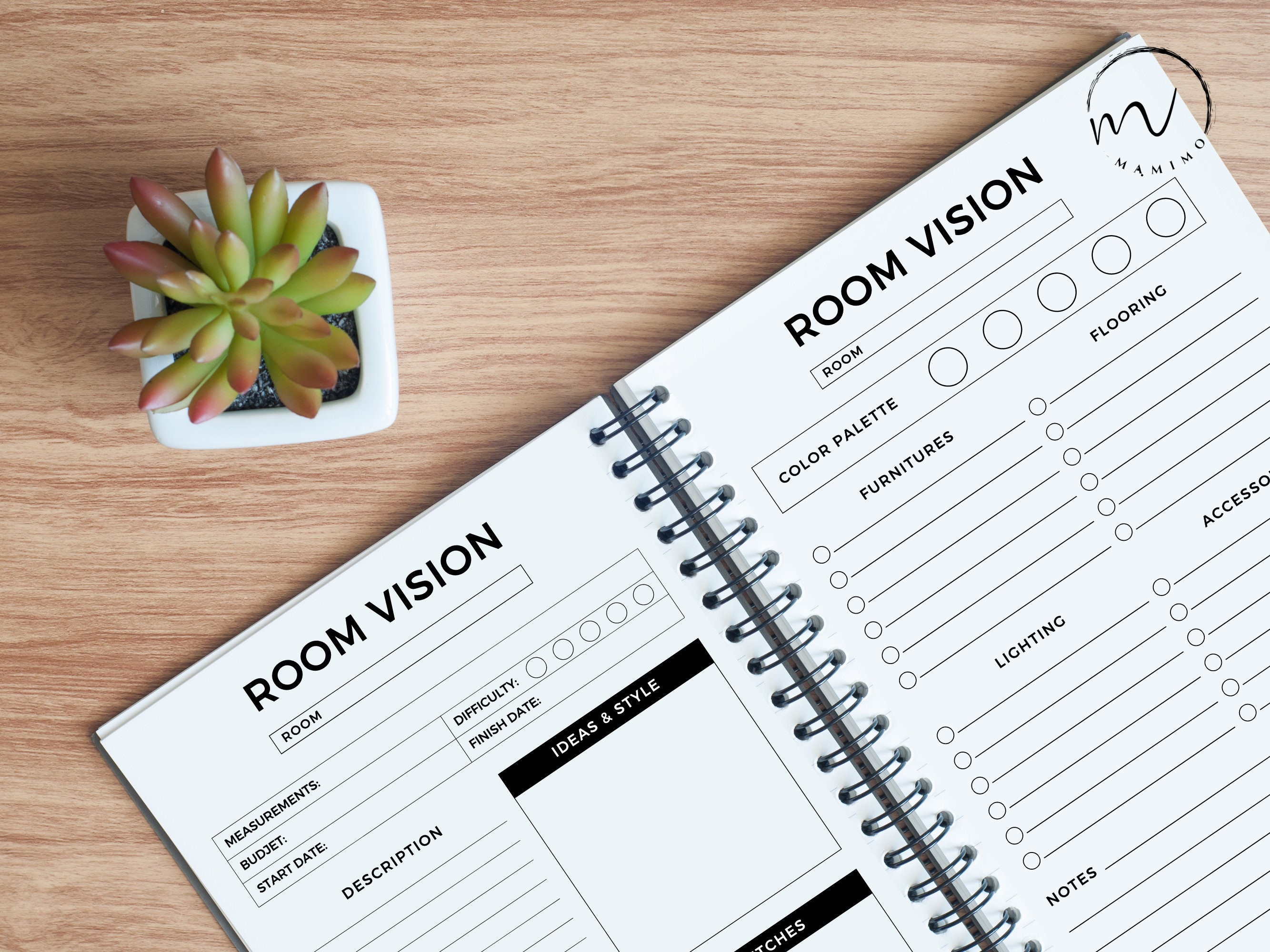 Home Renovation Planner Printable, Home Improvement, DIY Project