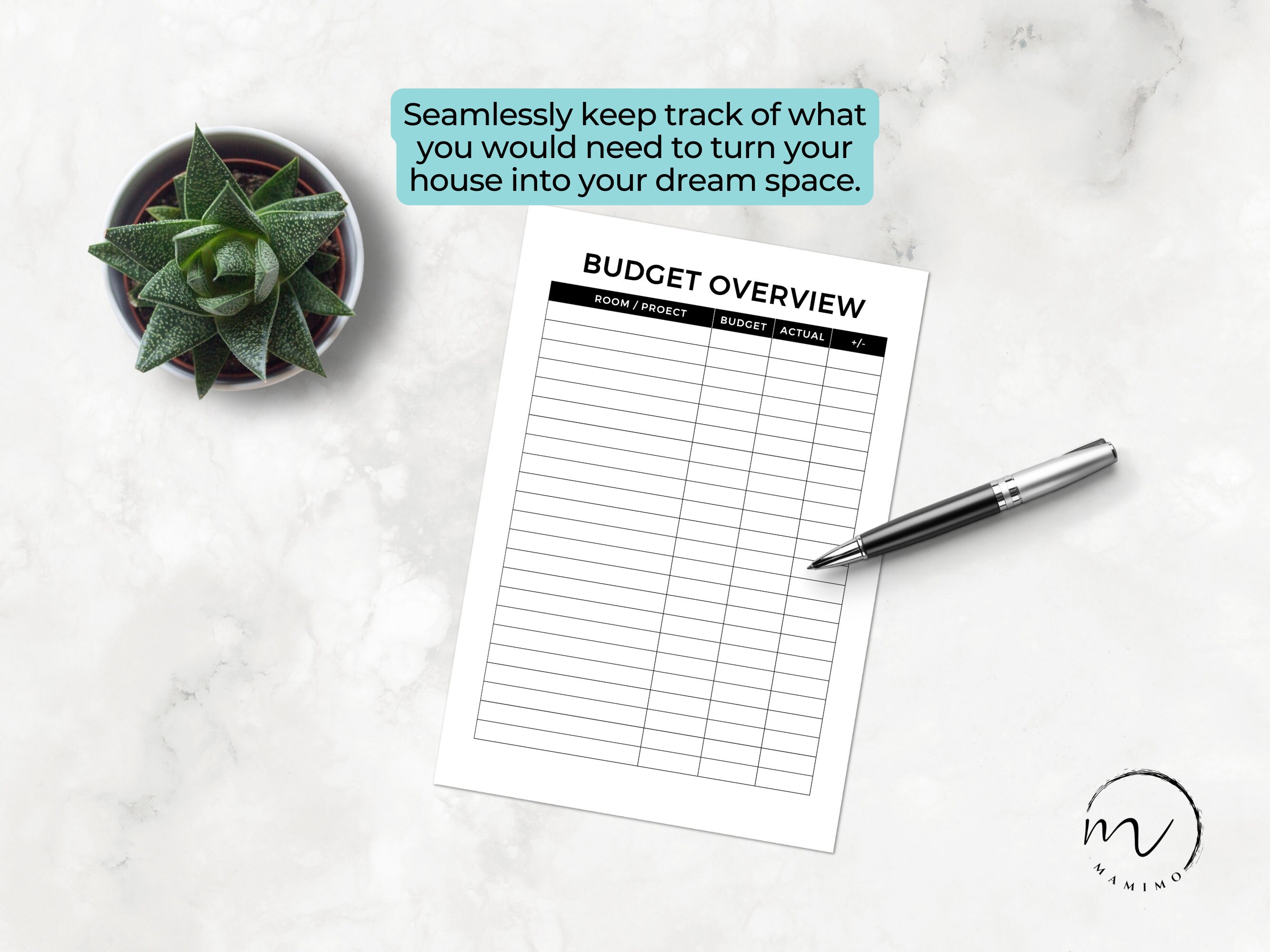 Home Renovation Planner Printable, Home Improvement, DIY Project