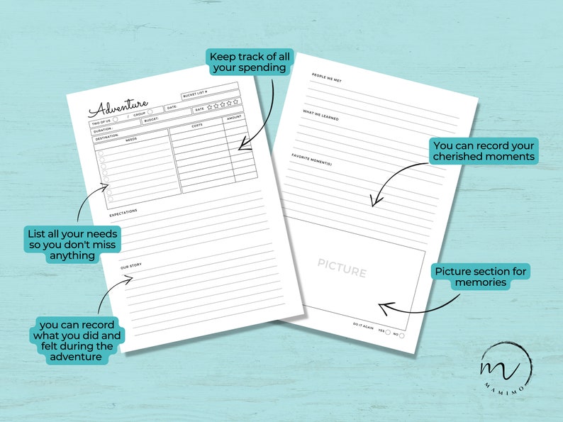 Couples Bucket List Printable, Bucket List Template, Couples Goals