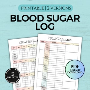 Bloedsuikerlogboek afdrukbaar, zwangerschapsdiabetestracker, bloedglucosegrafiek, diabeteslogboek, zwangerschapsdiabetes, gezondheidstracker, PDF