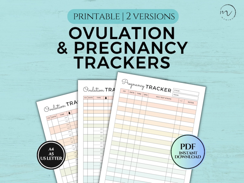 Ovulation Test Strips Tracker, Pregnancy Test Chart, OPK Tracker ...