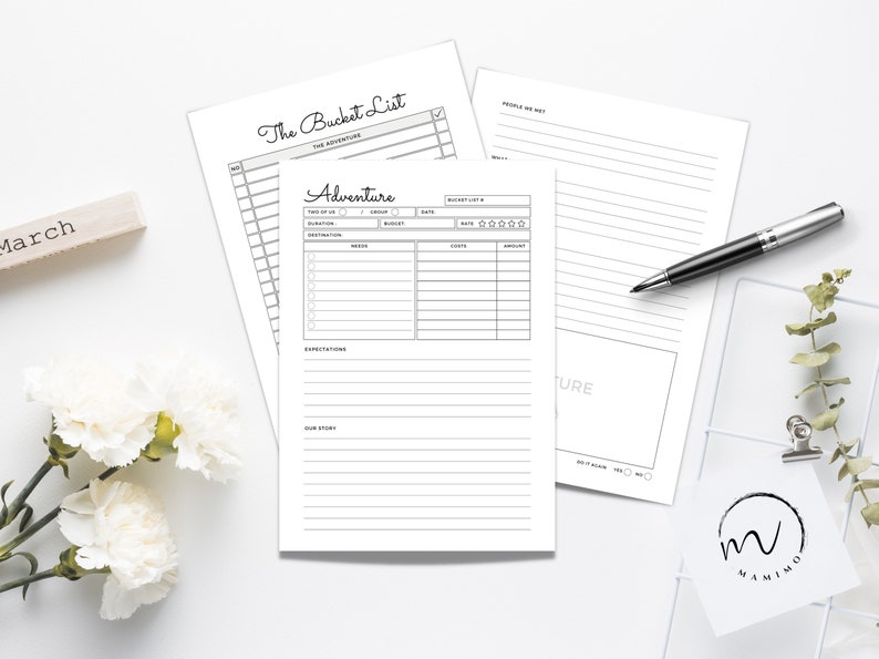 Couples Bucket List Printable, Bucket List Template, Couples Goals