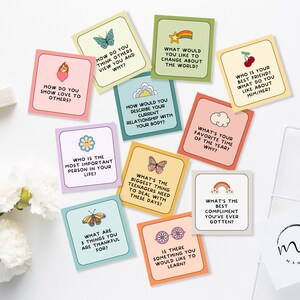 Therapy Question Cards for Teens, Conversation Cards, Counseling Flash ...