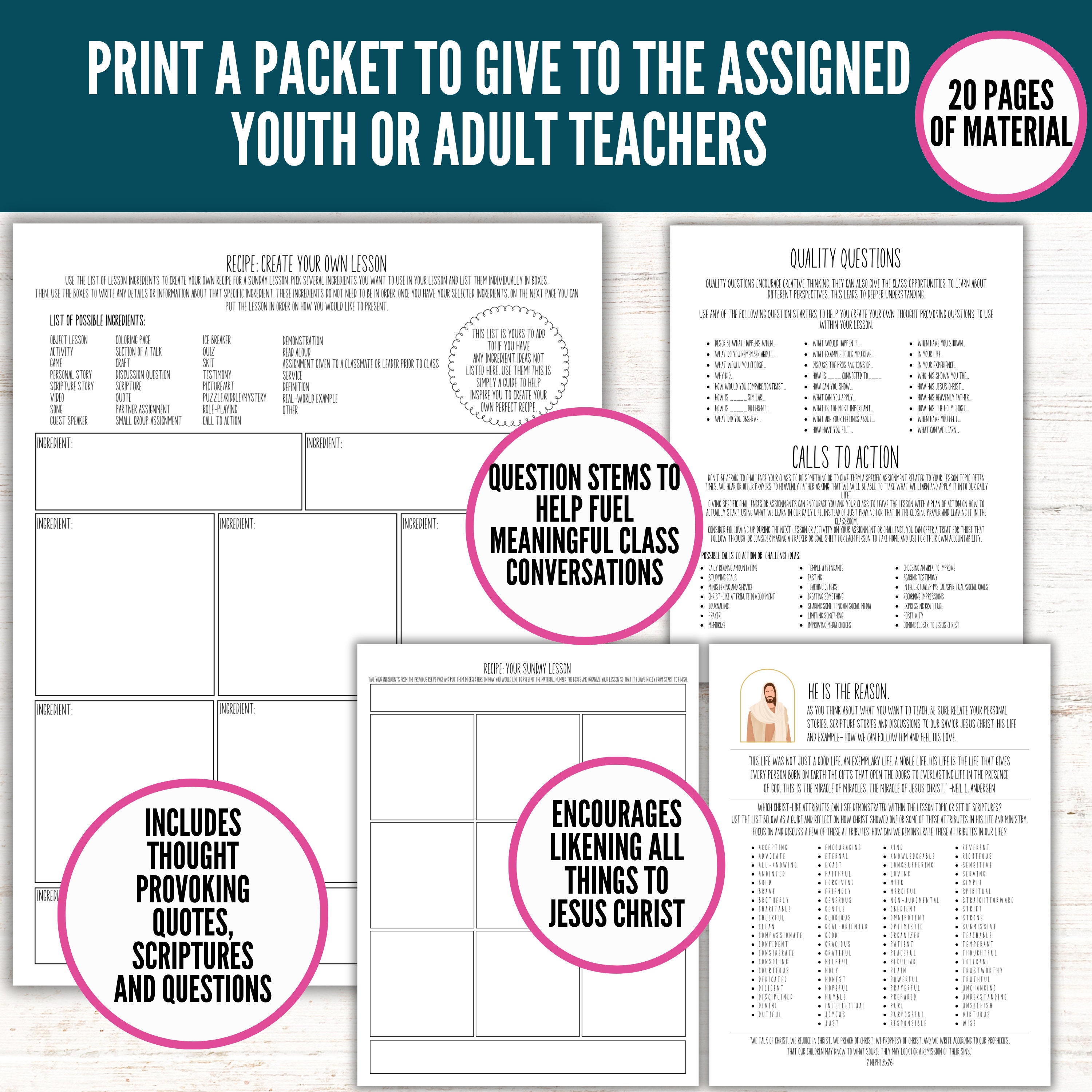YW Lesson Helps, Young Women Lesson Planning Guide,come Follow Me 2024 ...