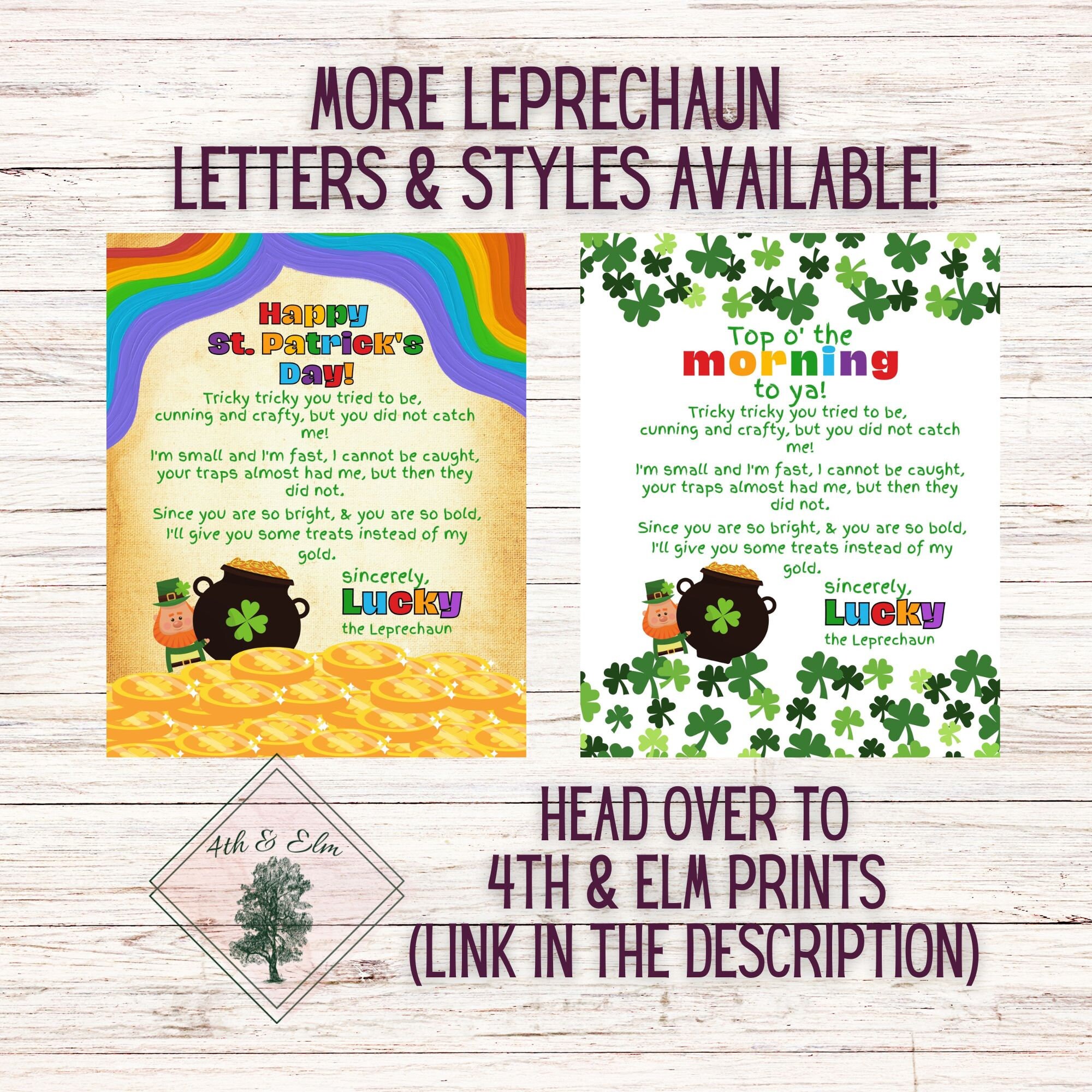 Leprechaun Note Leprechaun Note for Kids Leprechaun Note - Etsy