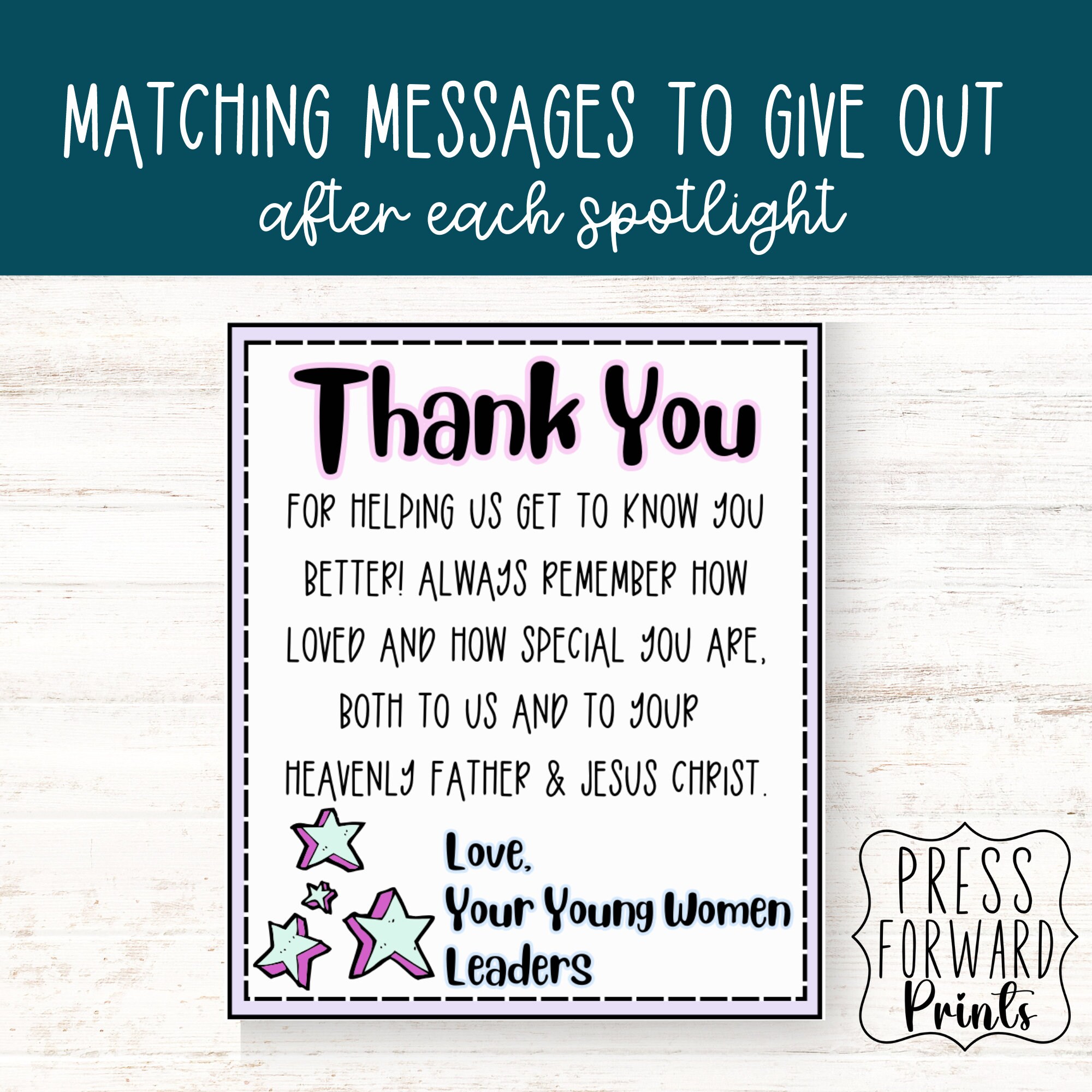 YW Spotlight, YW Spotlight 2024, Yw 2024, Yw Handout, LDS Youth Theme ...