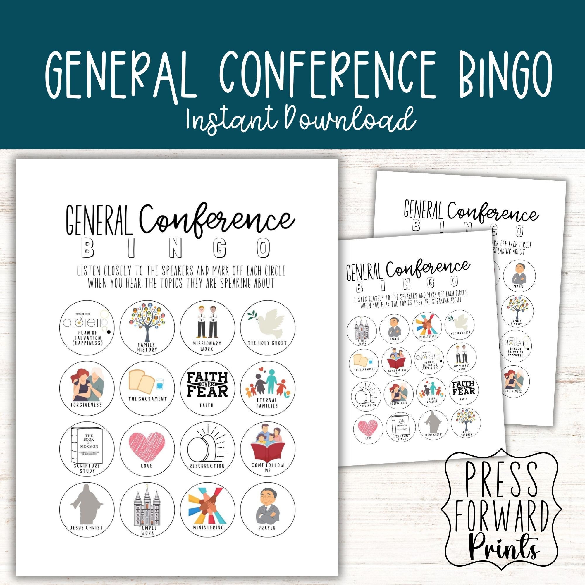 Lds Conference Bingo Free Printable