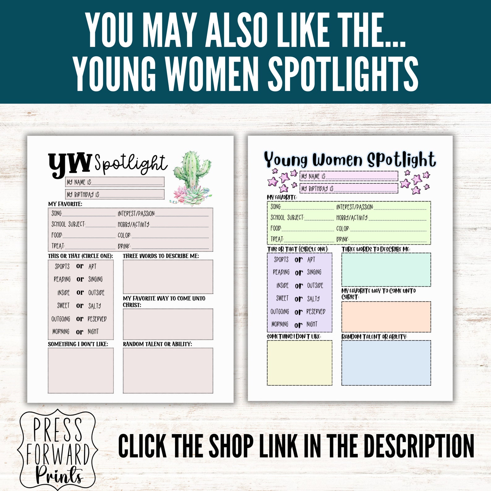 YW Conducting Sheet, YW Sunday Conducting, Come Follow Me 2024, Come ...
