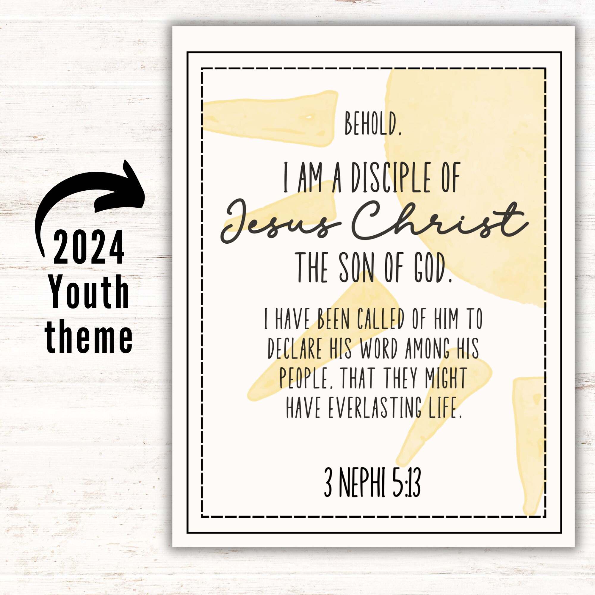 LDS Youth Theme 2024, YW Theme 2024, 2024 Youth Theme, 2024 Youth Theme LDS, Think Celestial