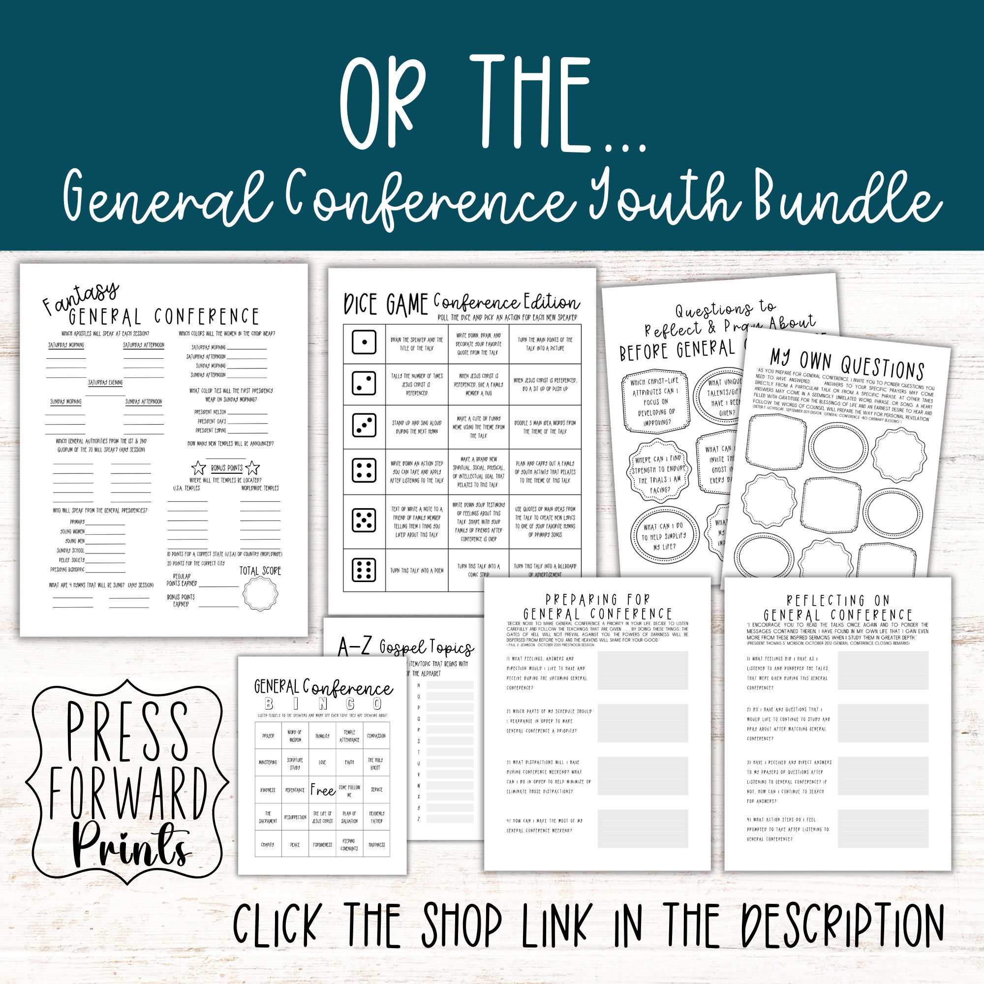 General Conference Bingo, LDS General Conference Bingo, General ...